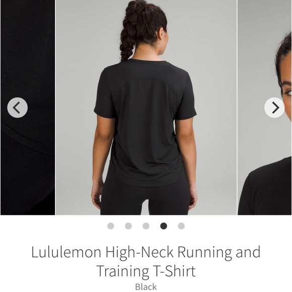 Lululemon High-Neck Running and Training T-Shirt Size 4 - Picture 1 of 6